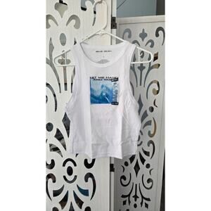 Billie Eilish Hit Me Hard And Soft Crop Tank Top Large White Hot Topic New